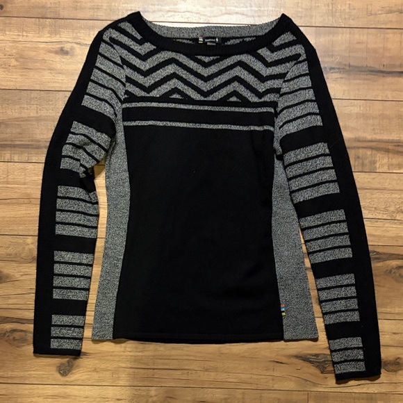 Smartwool Sweaters - Smartwool Black and White Knit Sweater